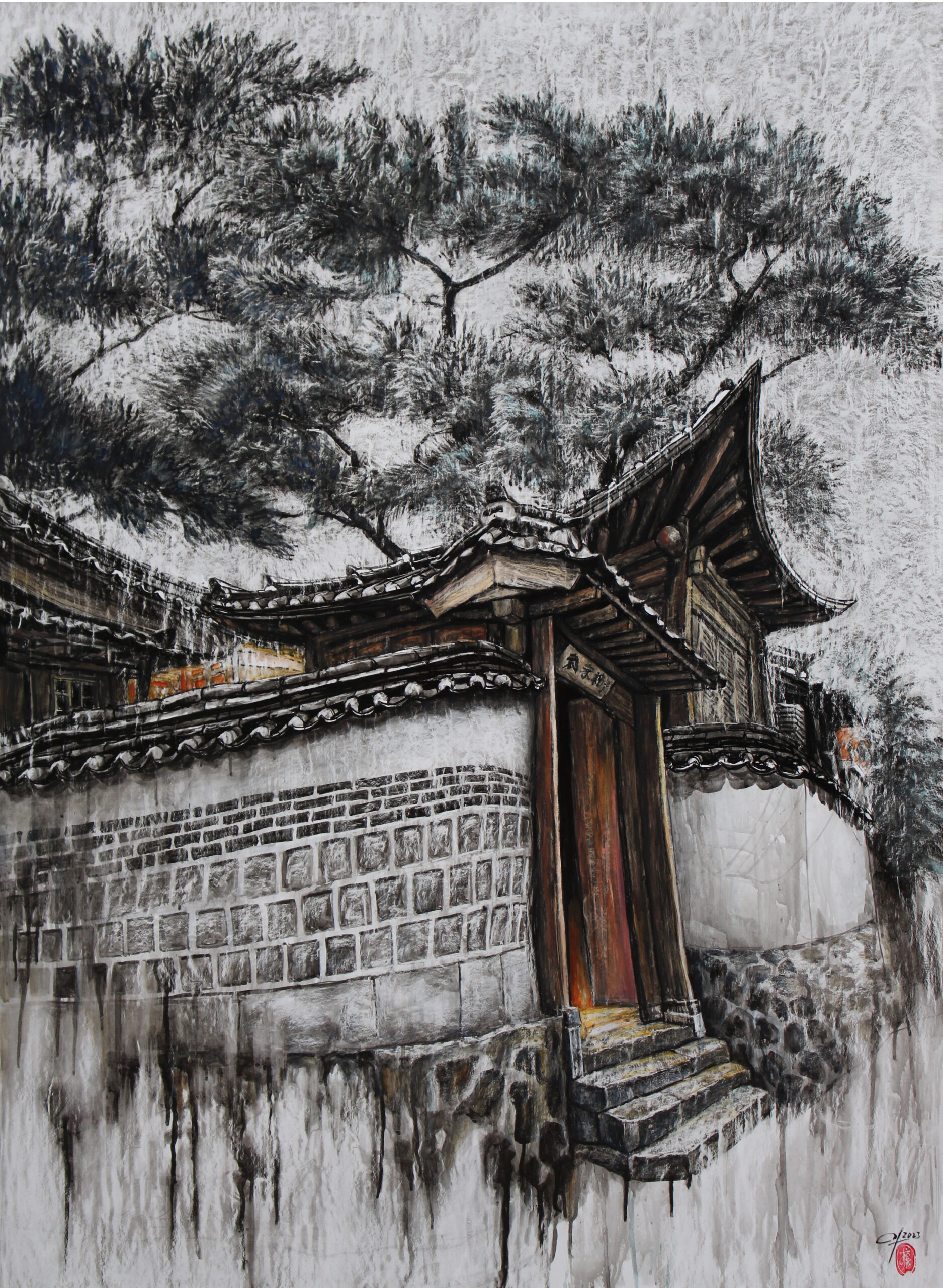 Hanok bukchon 1-78x108cm-2023
